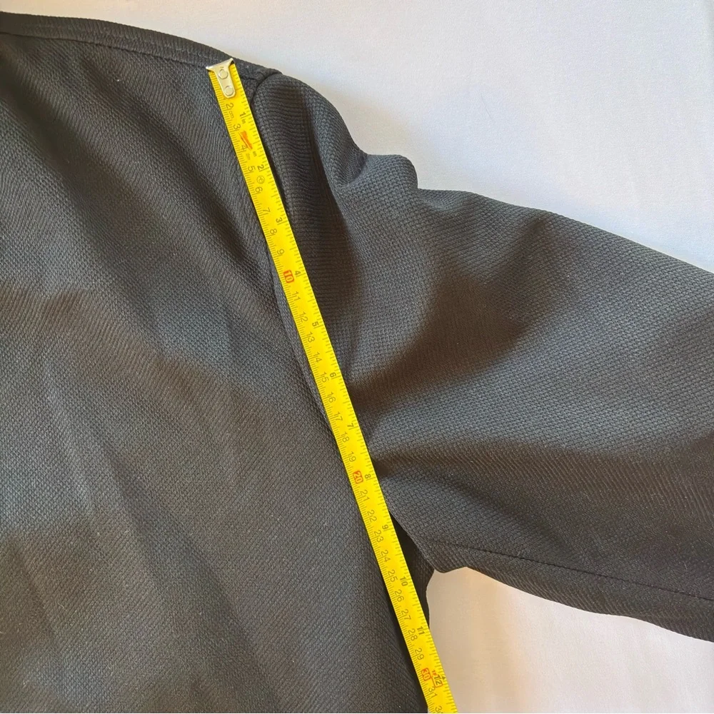 Zara Black Bomber Jacket with Silver Zippers